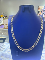 14k Cuban style necklace 24” 57.17g 9mm