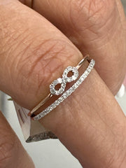 10k 0.25ct ladies ring rose gold