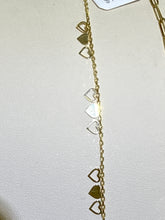 14k hearts charms necklace choker