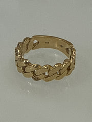 14k ring cuban style design 7mm