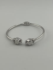 Silver bangle panter