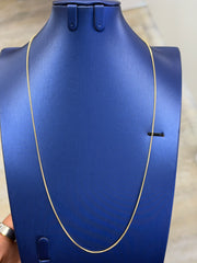 14k box chain necklace 22'