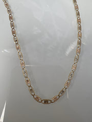 14k valentino necklace 22” 3mm