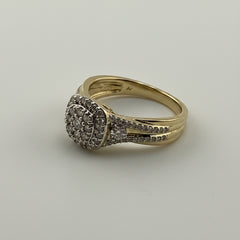 14k Square Diamond Engagement ring lab diamond .50CT (Copy)