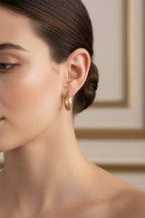 14k hoops small Huggies