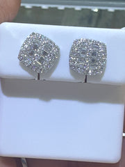 Silver 925 earing moissanite