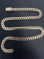 14k necklace monaco hollow 18” 7mm 17.73g