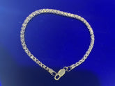14k bracelet yellow gold solid franco men 8 1/2