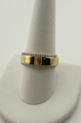 14k gold and diamonds band aro men .33CT