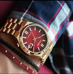 CITIZEN WATCH RED DIAL TSUYOSA NJ0153-82X