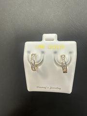 14k huggies white