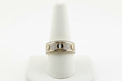 10k gold and diamonds band aro men.50 Ct