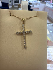 14k necklace with 0.10ct diamond heart