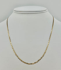 14k necklace valentino tri-color 18”