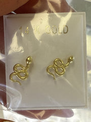 14k Earring snake