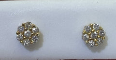 14k diamond stud earing .35ct