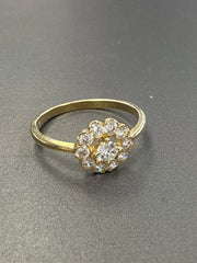 14k ring halo