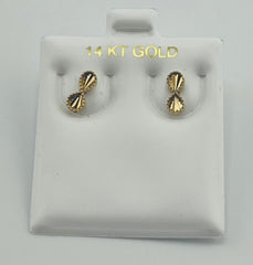14k Baby and ladies infinity earring push back
