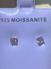 Silver 925 earring moissanite