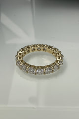 14k diamond wedding band 2.78 ct infinity band size #4
