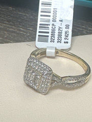 10k Diamond Engagement ring natural diamond