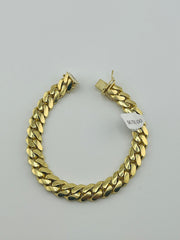 14k Cuban VIP solid gold bracelet