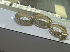 14k trio set wedding engagement