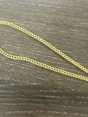 10k franco necklace chain 24”