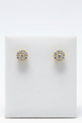 14k diamond studs earrings 0.31ct 1.11g