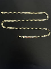 14k necklace Cuban style plain 3.62g