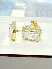 Baby earing square stone