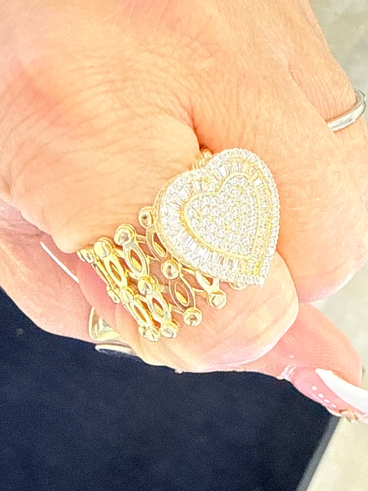 14k bracelet and ring all in one piece