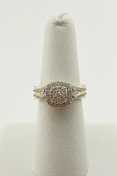 14k Square Diamond Engagement ring lab diamond .50CT