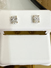 14k diamond earing oval shape yellow gold 0.49ct