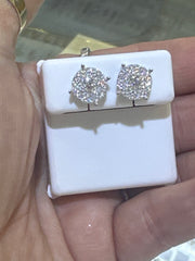Silver 925 earing moissanite