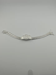 Silver 925 Bracelet silver virgen Guadalupe with doble chain