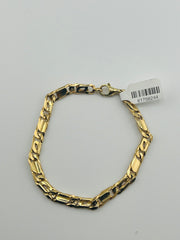 14k bracelet man hand made 8” 6mm solid gold