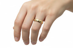 14k band aro plain size#8 3mm