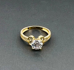 14k ring ladies engagement cz