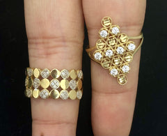 14k gold circle rings