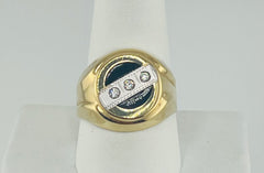 14k ring men onix stone