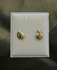 14k small droplet earring