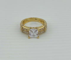 14k ring ladies engagement cz