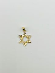 10k estrella de david in yellow gold