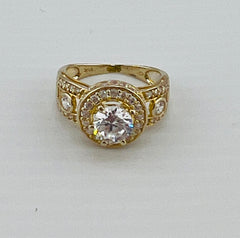 14k ring ladies engagement cz