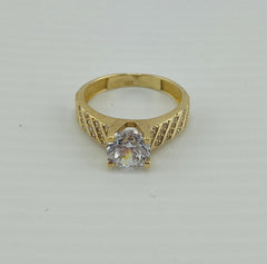 14k ring ladies engagement cz