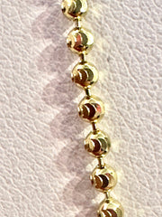 10k Bead chain necklace 16”