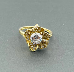 14k flower ring