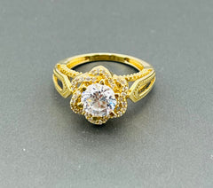 14k ring ladies engagement cz