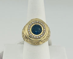14k ring blue stone